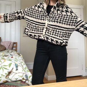 Free People Button-Up Knit Sweater